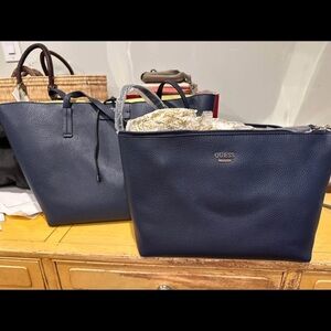 GUESS Navy Blue Women's Tote Bag Set